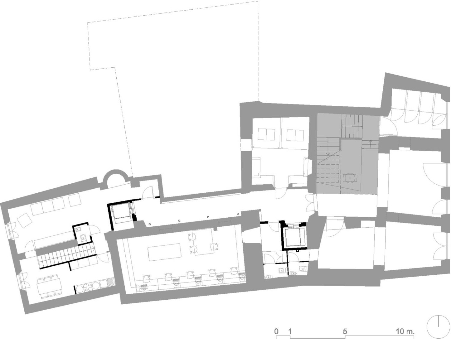 Ground floor plan. Collage house, Bosch Capdeferro.