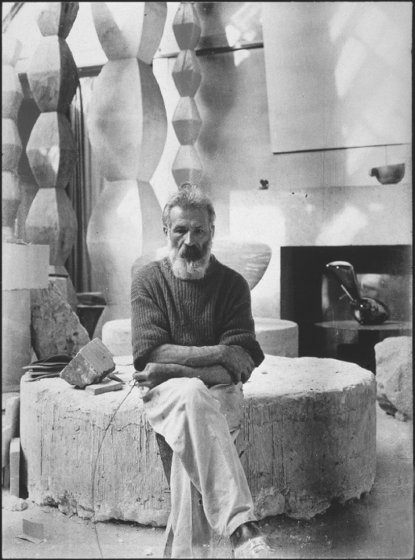 Constantin Brancusi Constantin Brancusi in his studio ca. 1933–34, photograph by the artist. Photo Georges Meguerditchian. © Collection Centre Pompidou, Paris, distributed by  Réunion des musées nationaux, Paris.