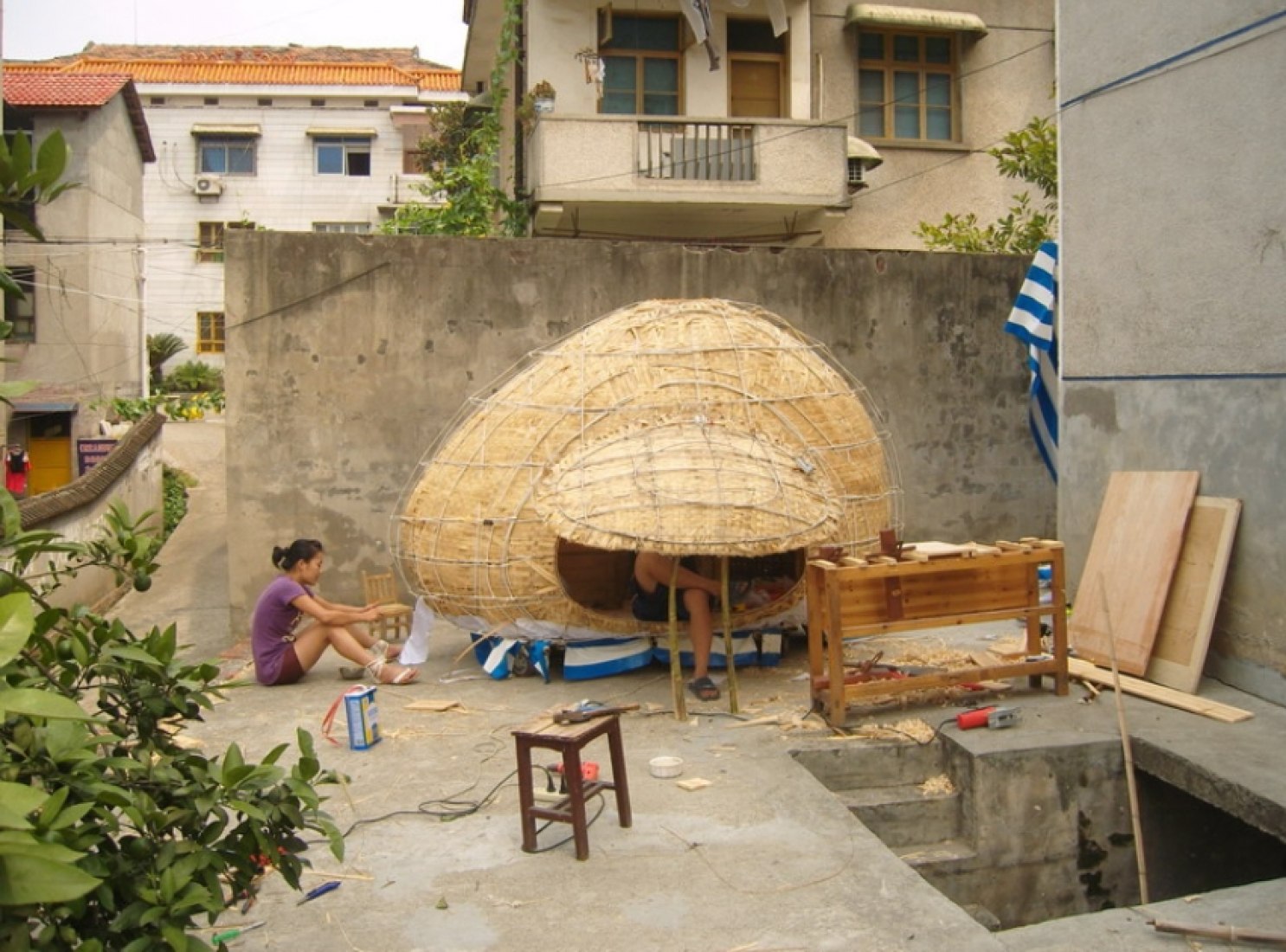 Proceso de construcción, 2. Casa huevo por Dai Haifei