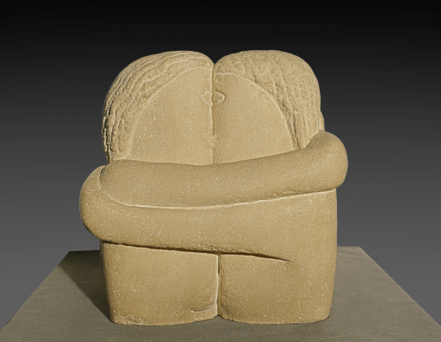 Constantin Brancusi The Kiss (Le baiser), 1923–25 Plaster, 28 x 26 x 21.5 cm Hamburger Kunsthalle Muzeul de Artă, Craiova