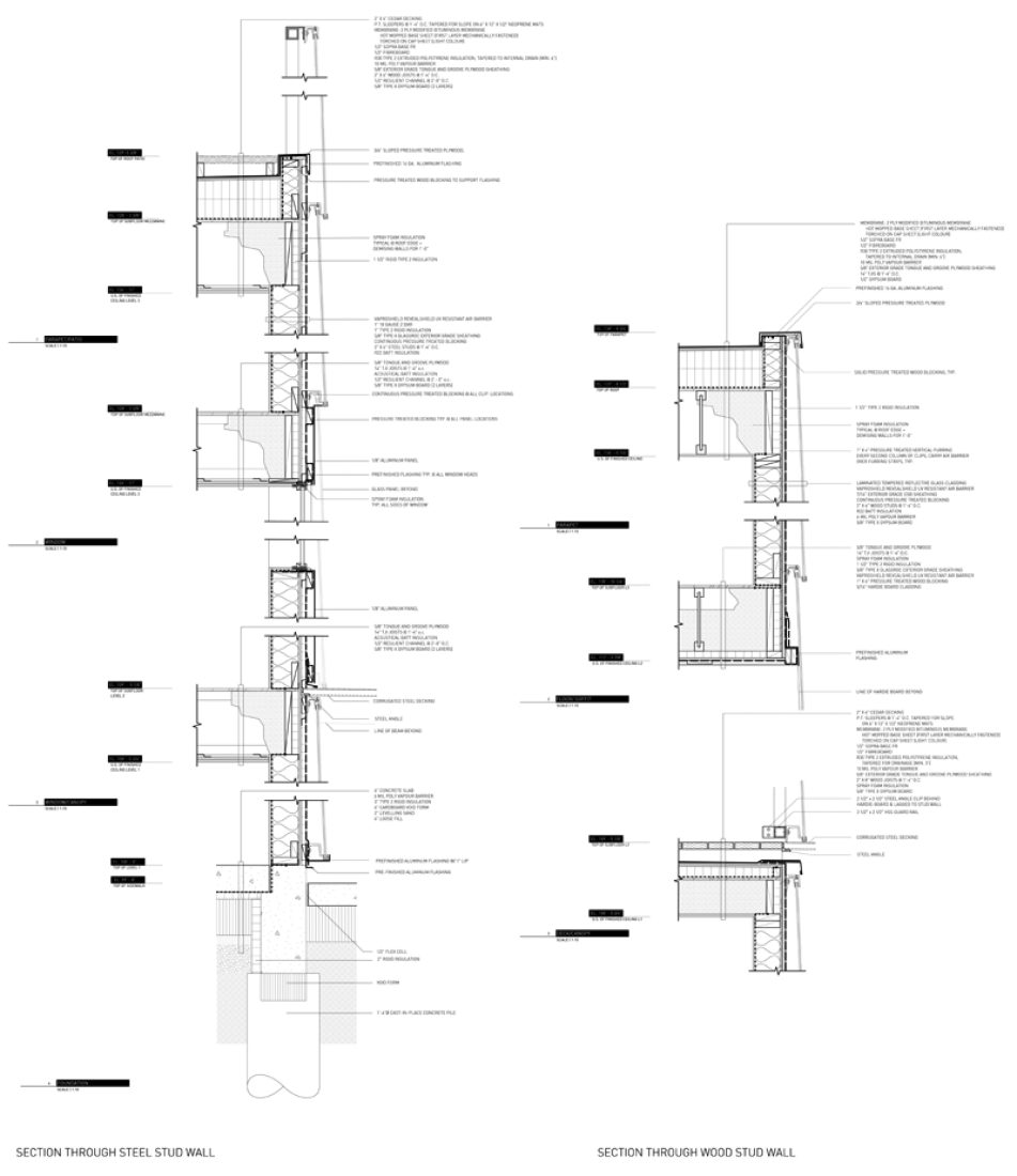 Detalle de fachada. Bloque de apartamentos 548 Stradbrook por 5468796 Architecture.