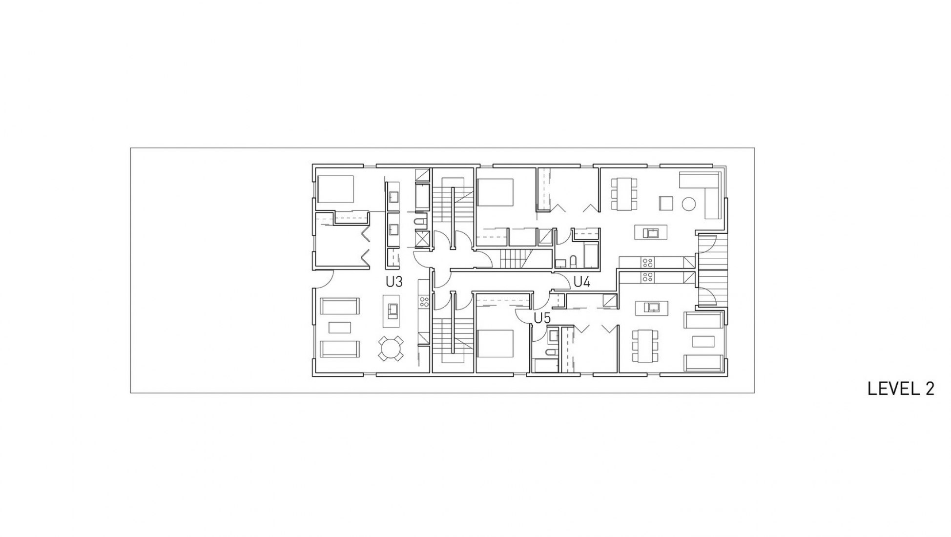 Planta segunda. Bloque de apartamentos 548 Stradbrook por 5468796 Architecture.