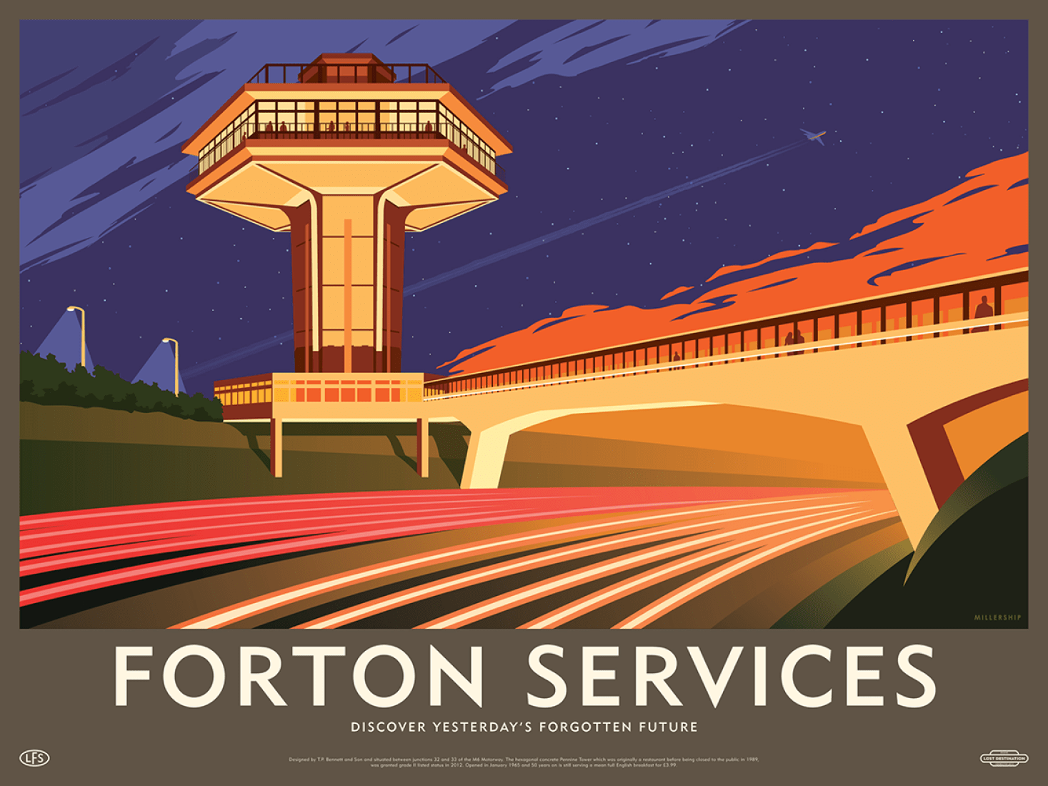 Ilustración de Forton Services. Lost Destination por Dorothy y Stephen Millership.