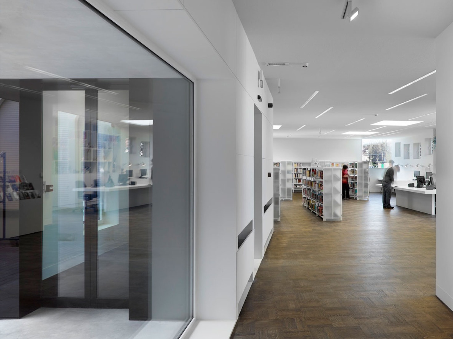 Interior view. City library in Bruges by Studio Farris. Photography by Lumecore/Toon Grobet. 