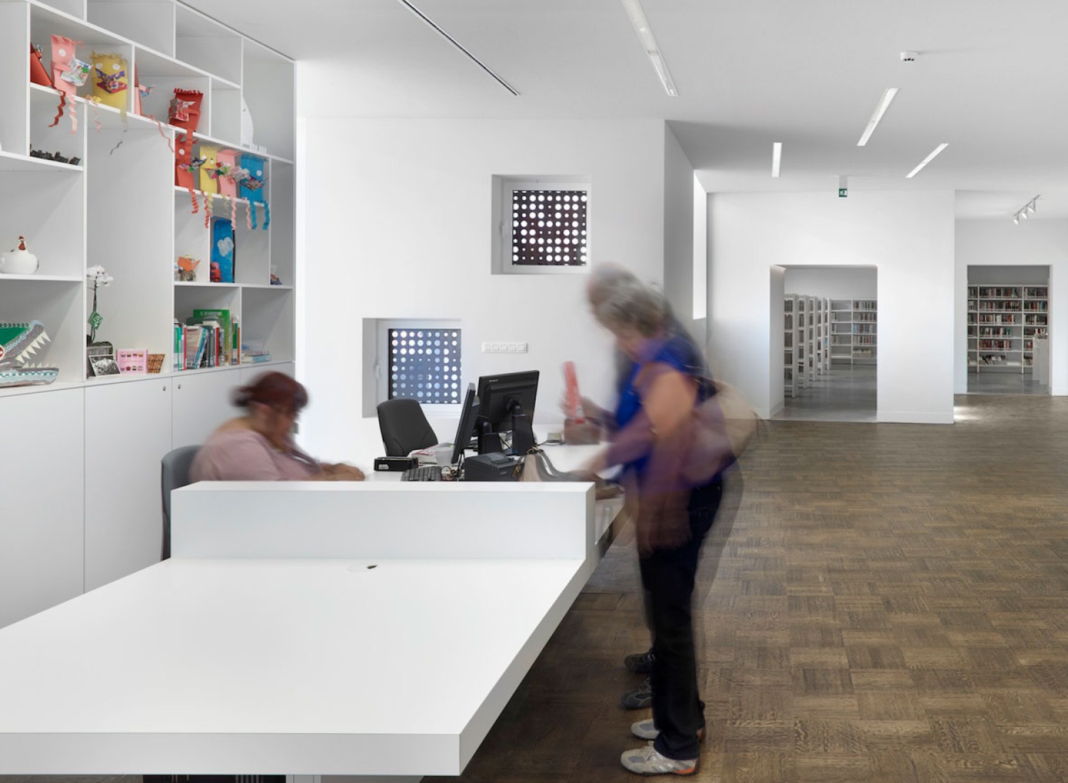 Interior view. City library in Bruges by Studio Farris. Photography by Lumecore/Toon Grobet. 