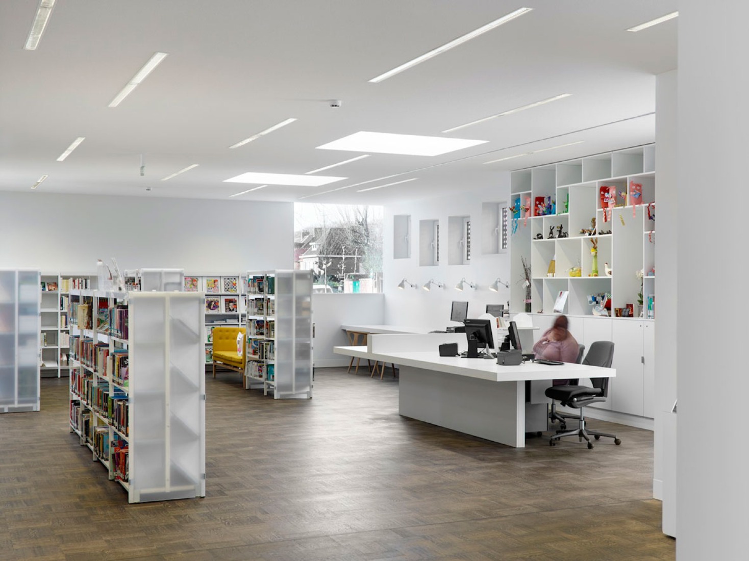 Interior view. City library in Bruges by Studio Farris. Photography by Lumecore/Toon Grobet. 