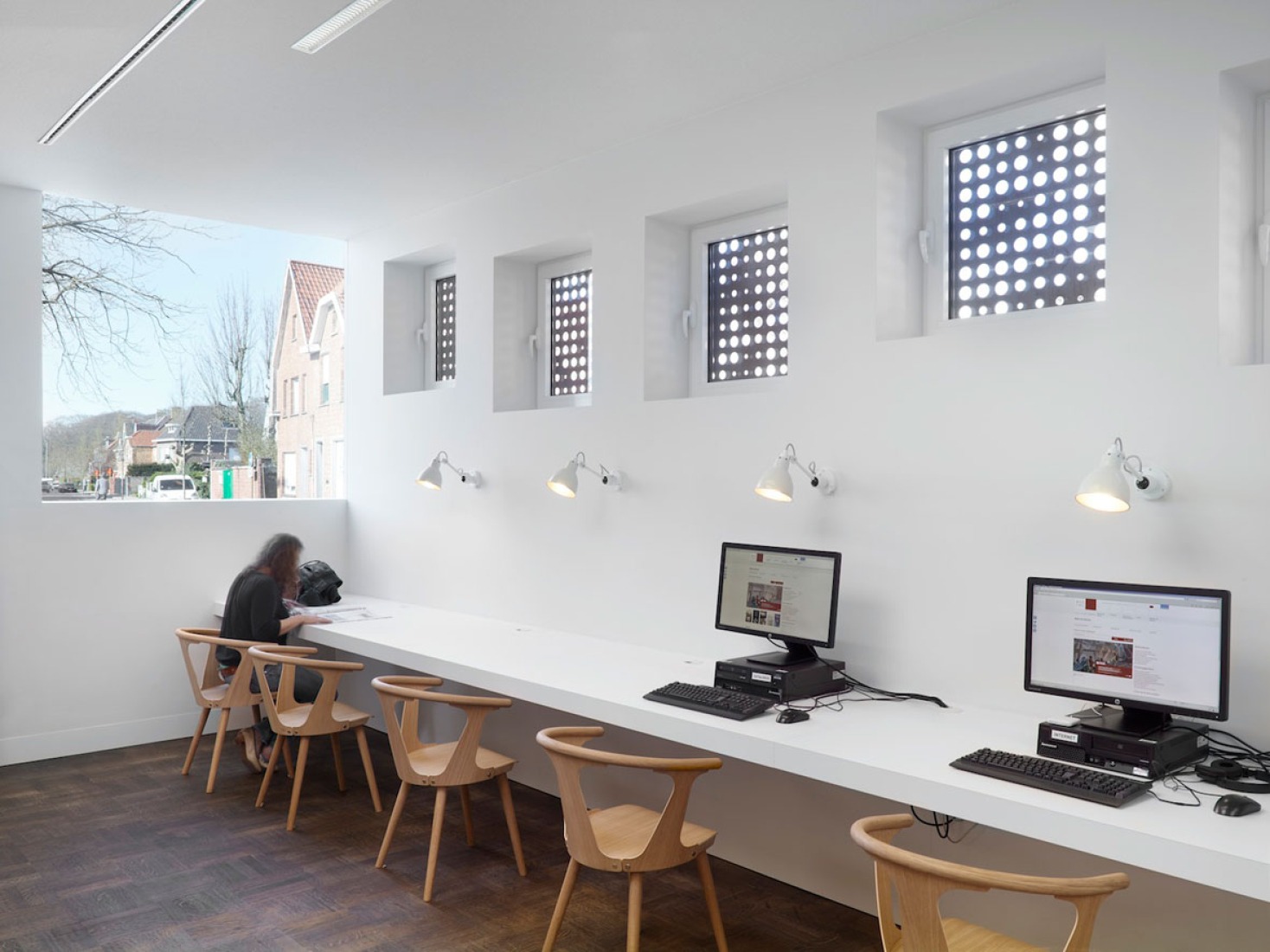 Interior view. City library in Bruges by Studio Farris. Photography by Lumecore/Toon Grobet. 