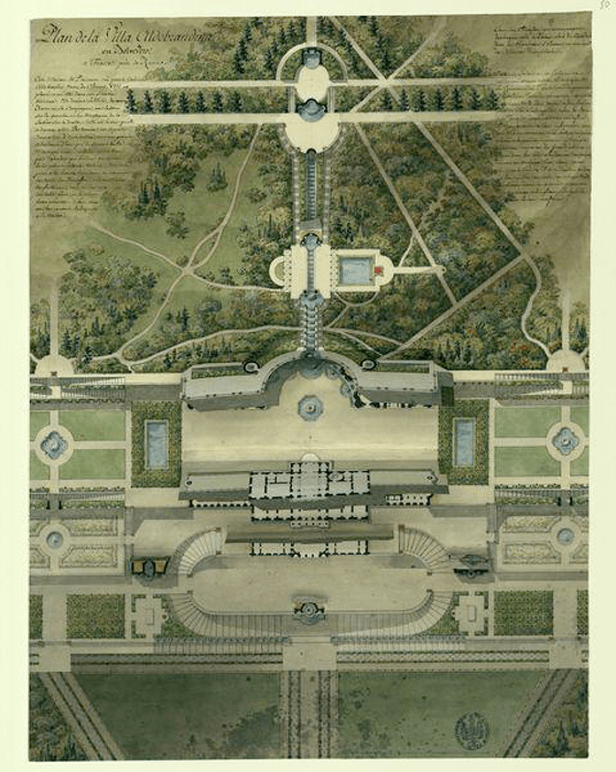 Albobrandini. Jardín tomado como referencia. Spirulina Fountain por Bureau A.