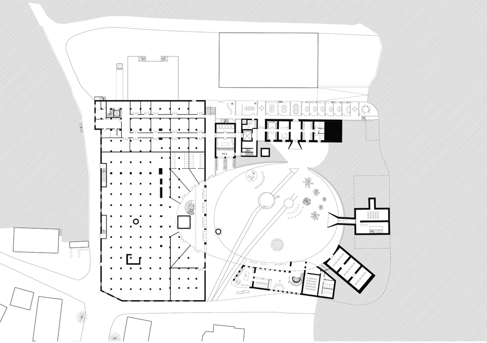 Ground floor plan. New Site Verrier by SO – IL and FREAKS. Image courtesy of SO-IL.