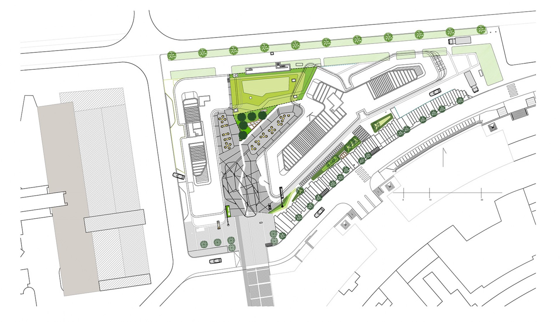 Site plan. Hotels Accor by Arte Charpentier Architects. 