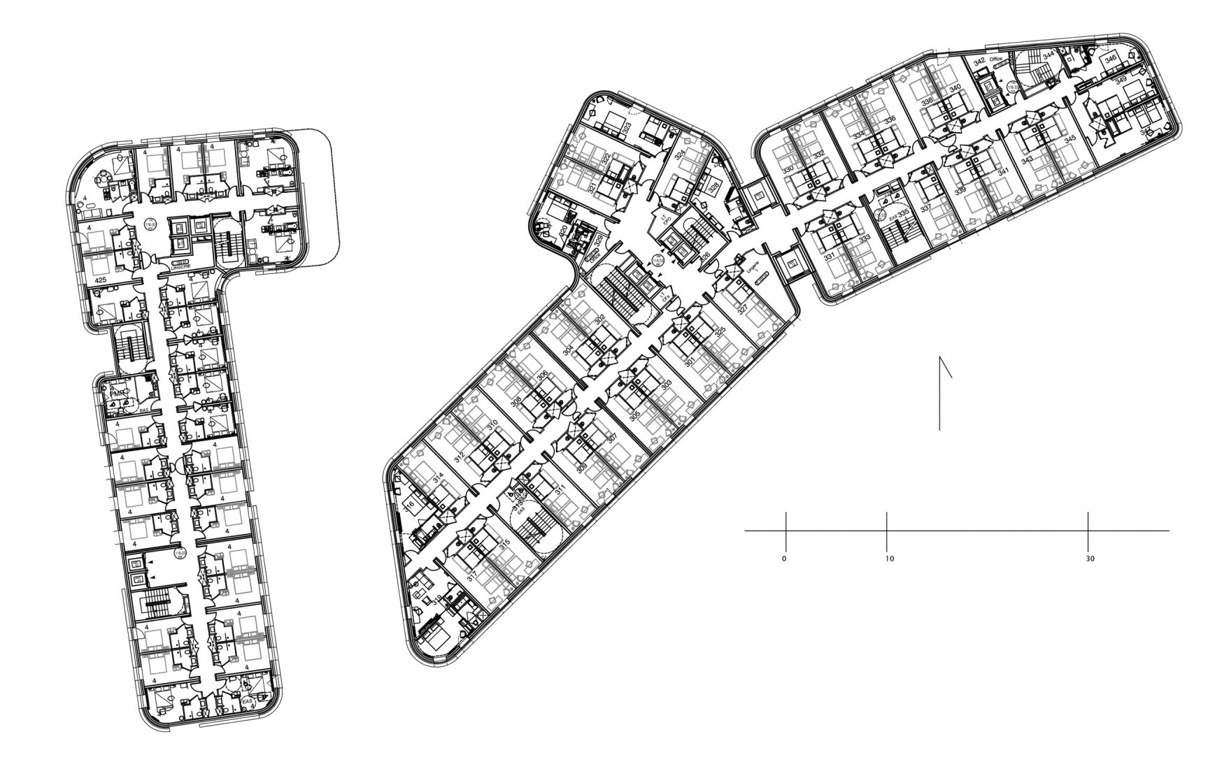 Main floor plan. Hotels Accor by Arte Charpentier Architects. 