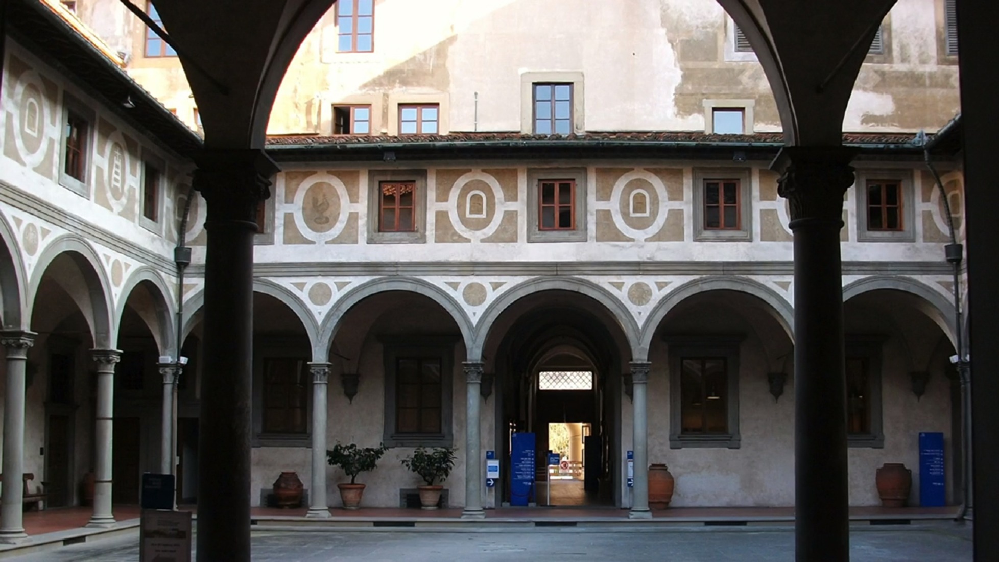 L'Ospedale degli Innocenti, built in 1419 by Brunelleschi. Alison Killing: There’s a better way to die, and architecture can help. Video screenshot. 