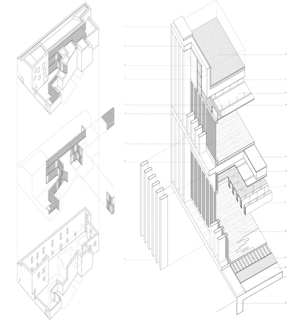 Isométrica. Atrio, Relais Châteaux por Mansilla+Tuñón Arq.