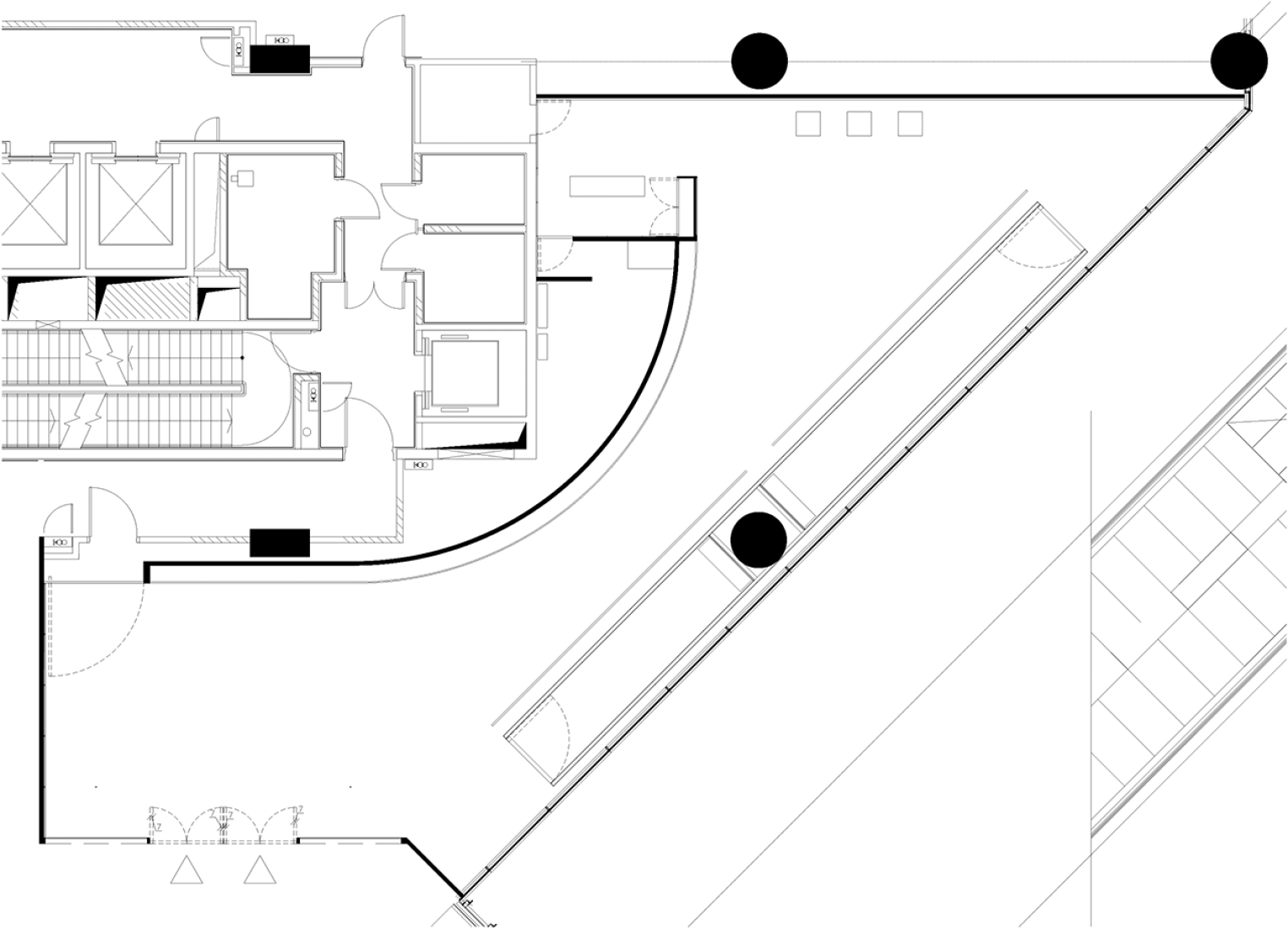 Floor plan. Nicolas Andreas Taralis boutique by Bernard Dubois.