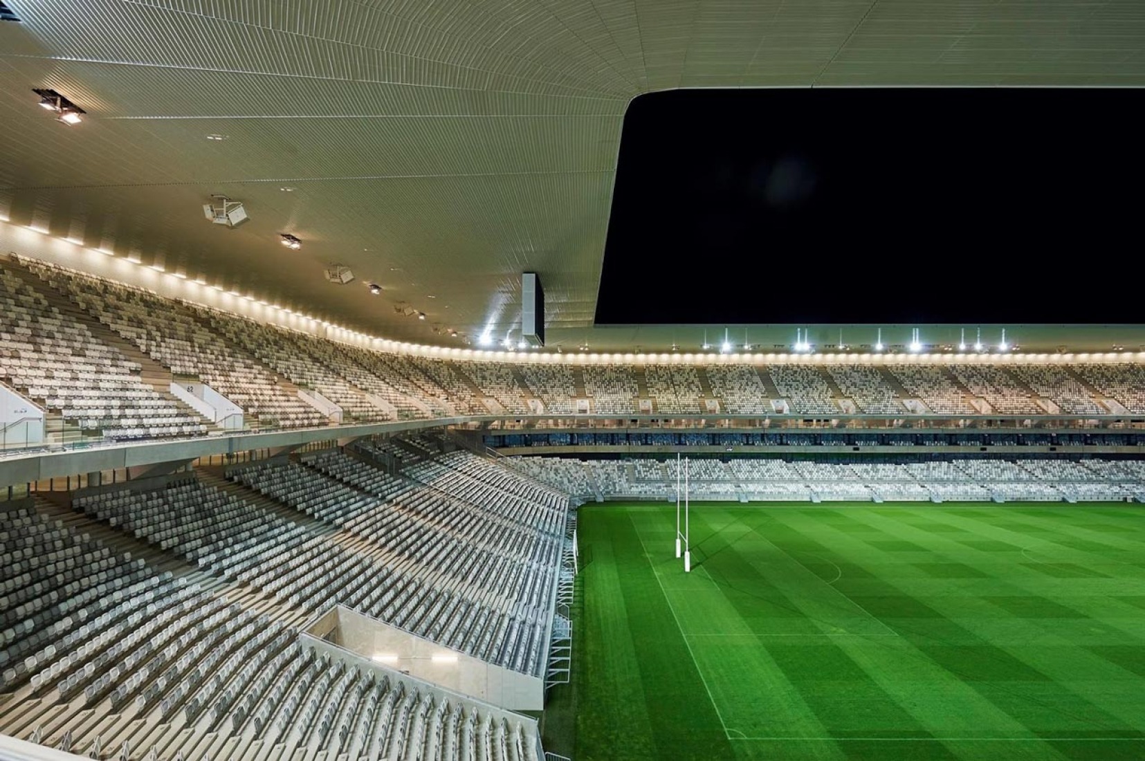 New Bordeaux Stadium by Herzog & De Meuron. Image © Atelier Philippe Caumes. Image courtesy of Nouveau Stade Bordeaux. 