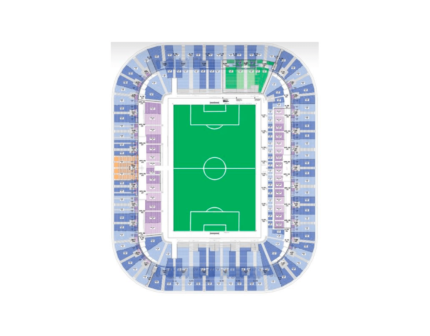 General plan with grandstands. New Bordeaux Stadium by Herzog & De Meuron. Image courtesy of Nouveau Stade Bordeaux.