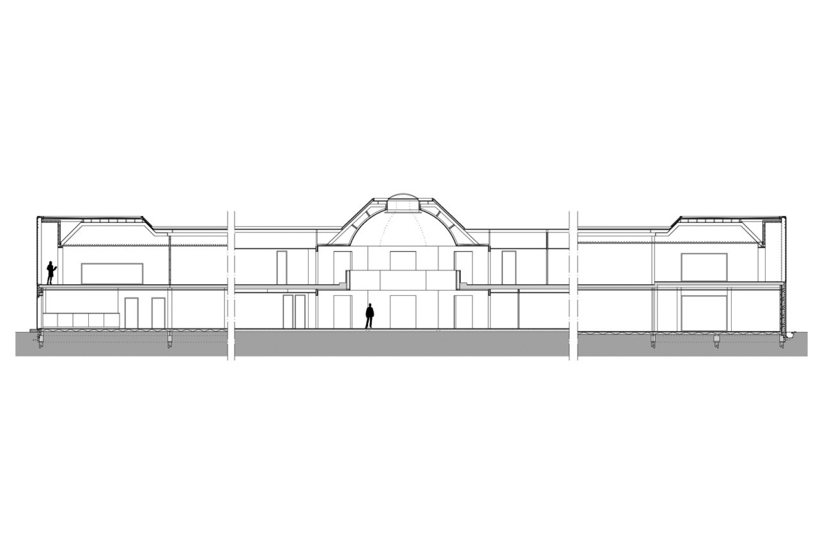 Sección. Ayuntamiento de Borsele por Atelier Kempe Thill.