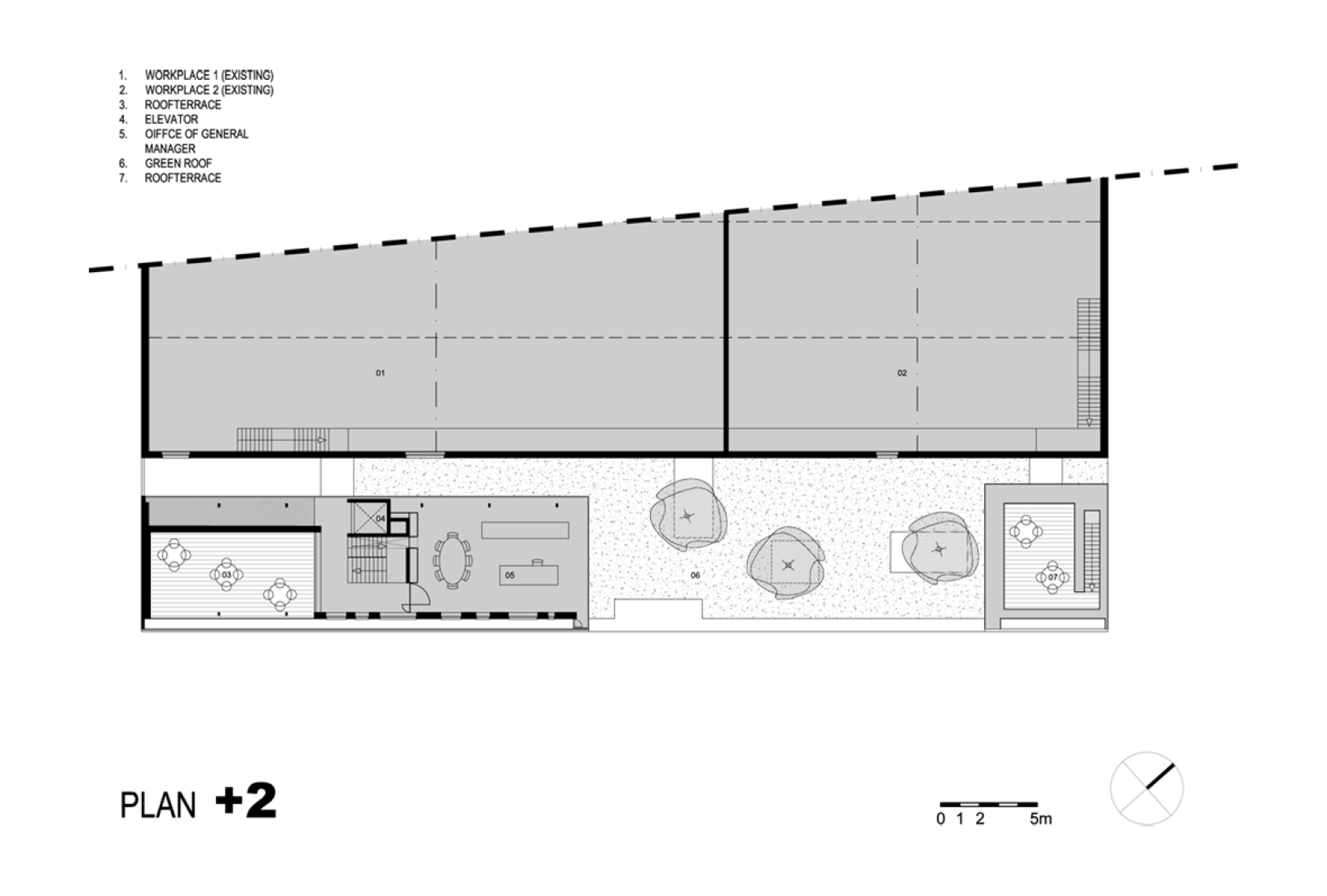 Second floor. Office LL by Caan Architecten.