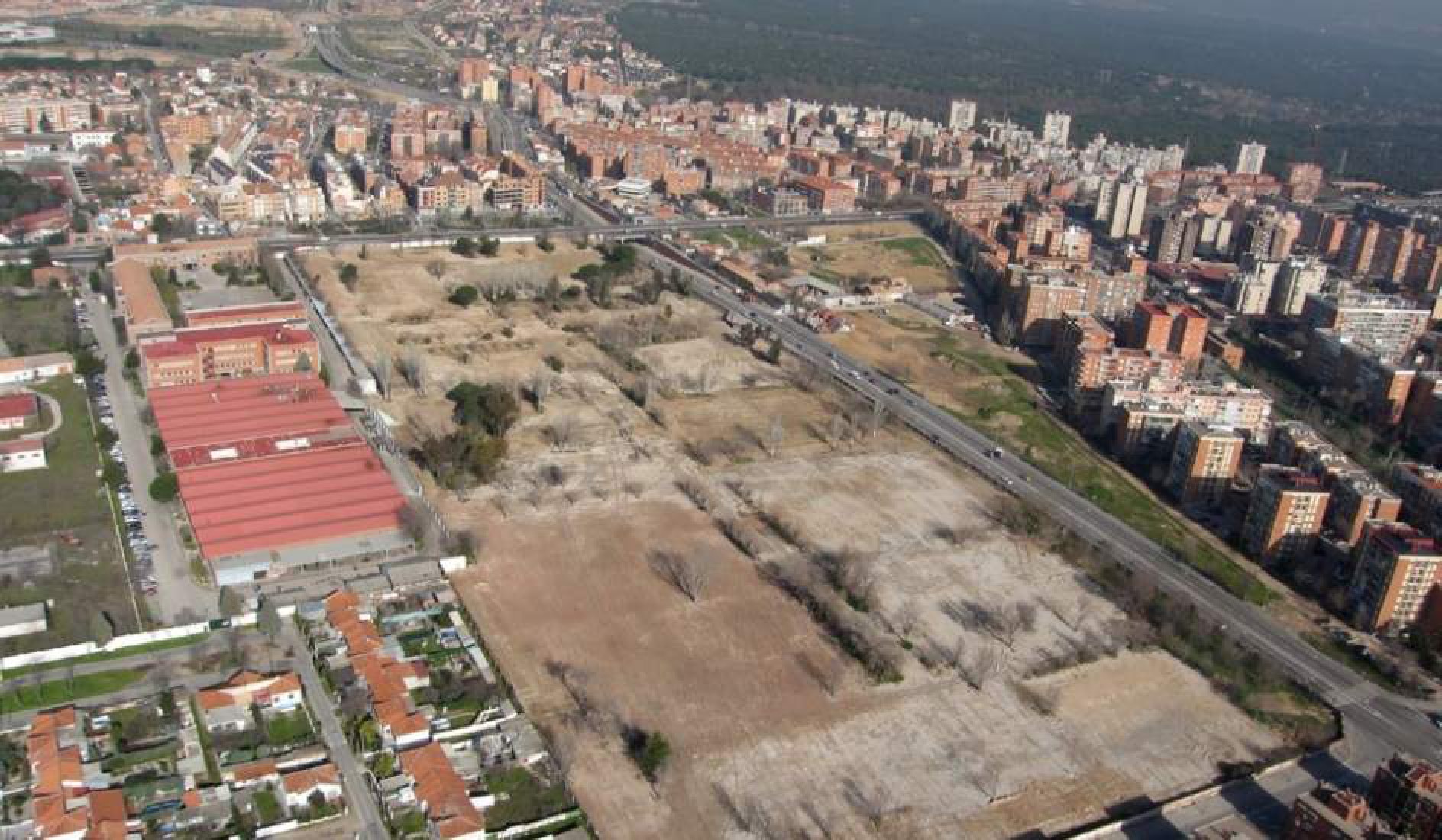 Vista aérea de la operación campamento (Sepes).