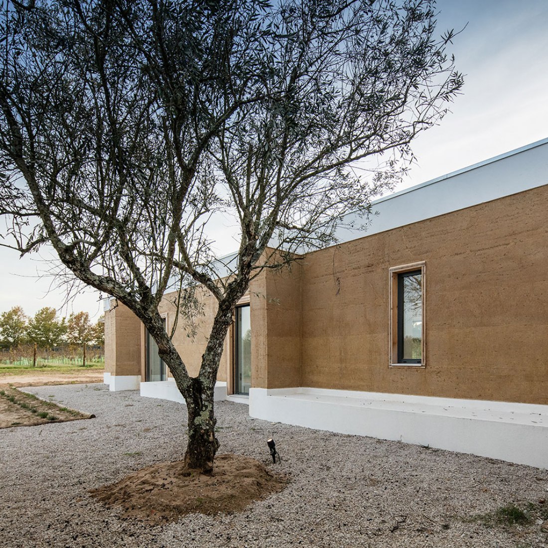 Exterior view common areas. Vineyard house by Blaanc. Photography © João Morgado.