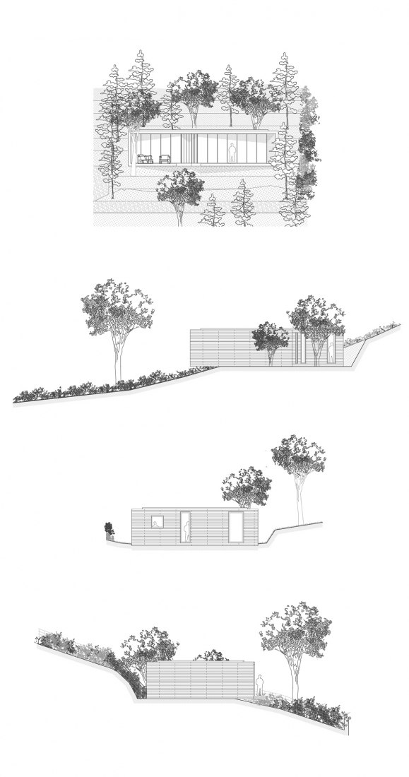 Elevations. Tepoztlán Lounge by Cadaval & Solà-Morales.