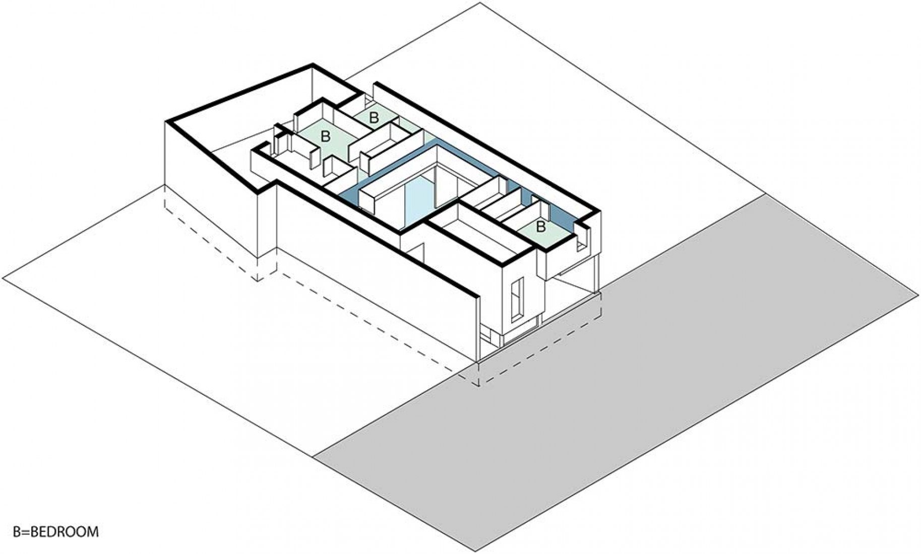 Primera planta. Casa R+ por OOIIO.