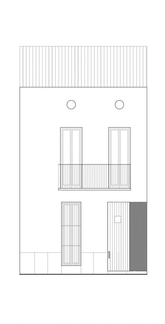 Elevation. Ricart house by Gradolí&Sanz.