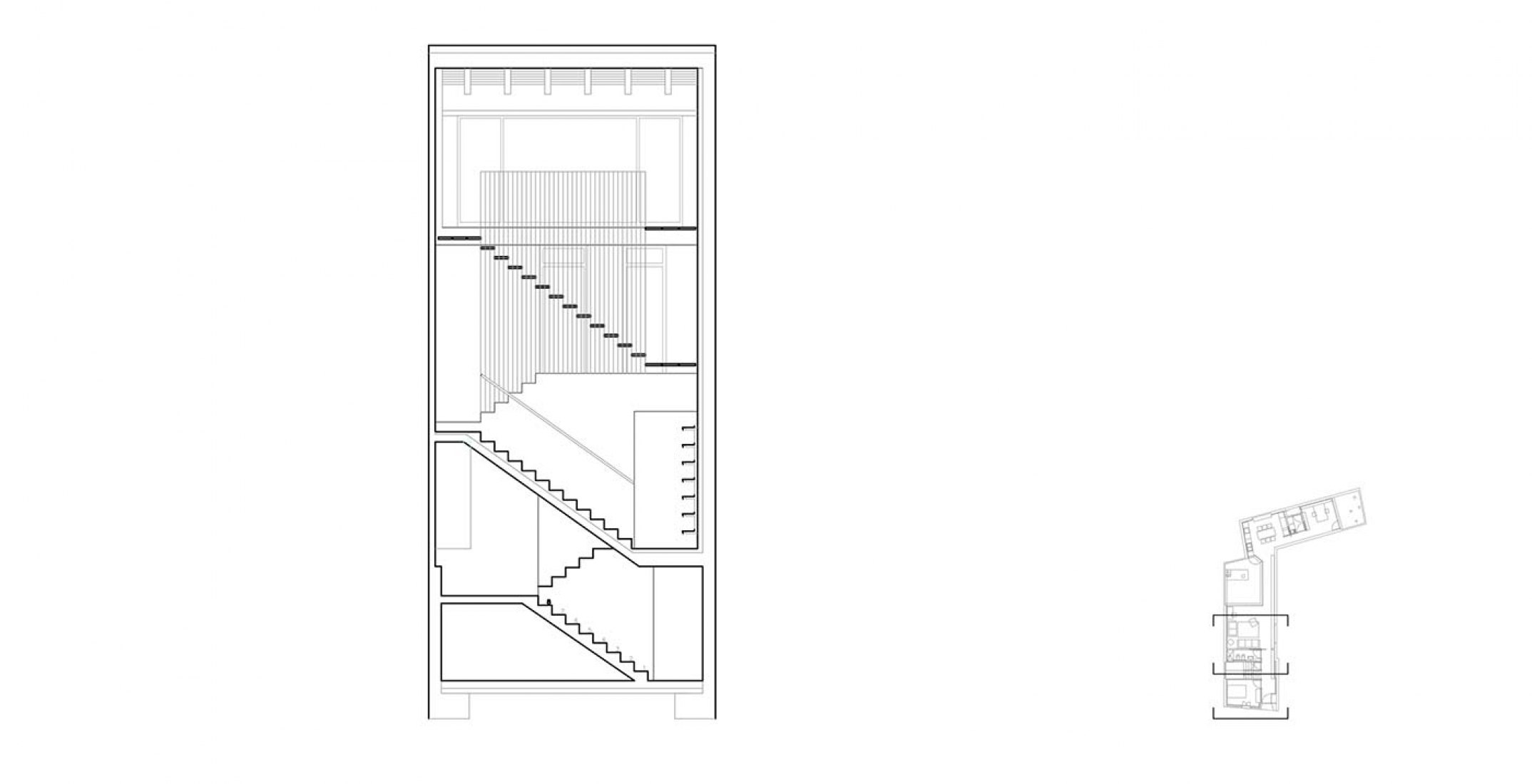 Cross section. Ricart house by Gradolí&Sanz.