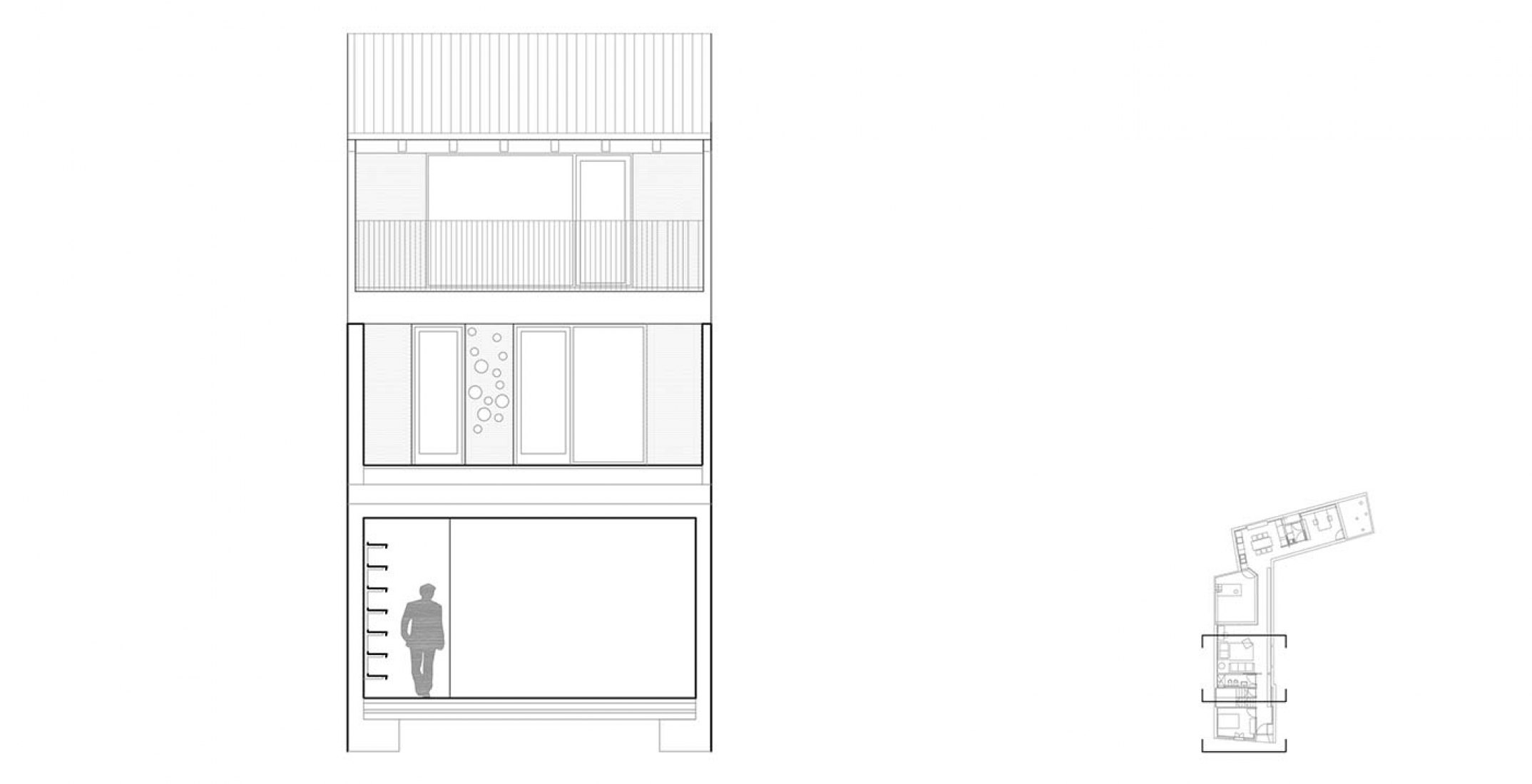 Cross section. Ricart house by Gradolí&Sanz.