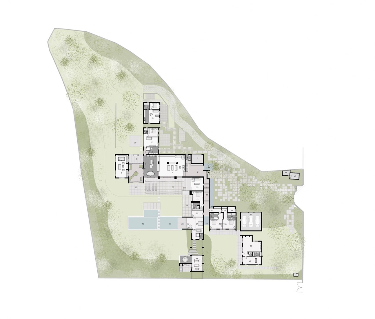 Location floor plan. P272 House by Fragmentos de Arquitectura. 