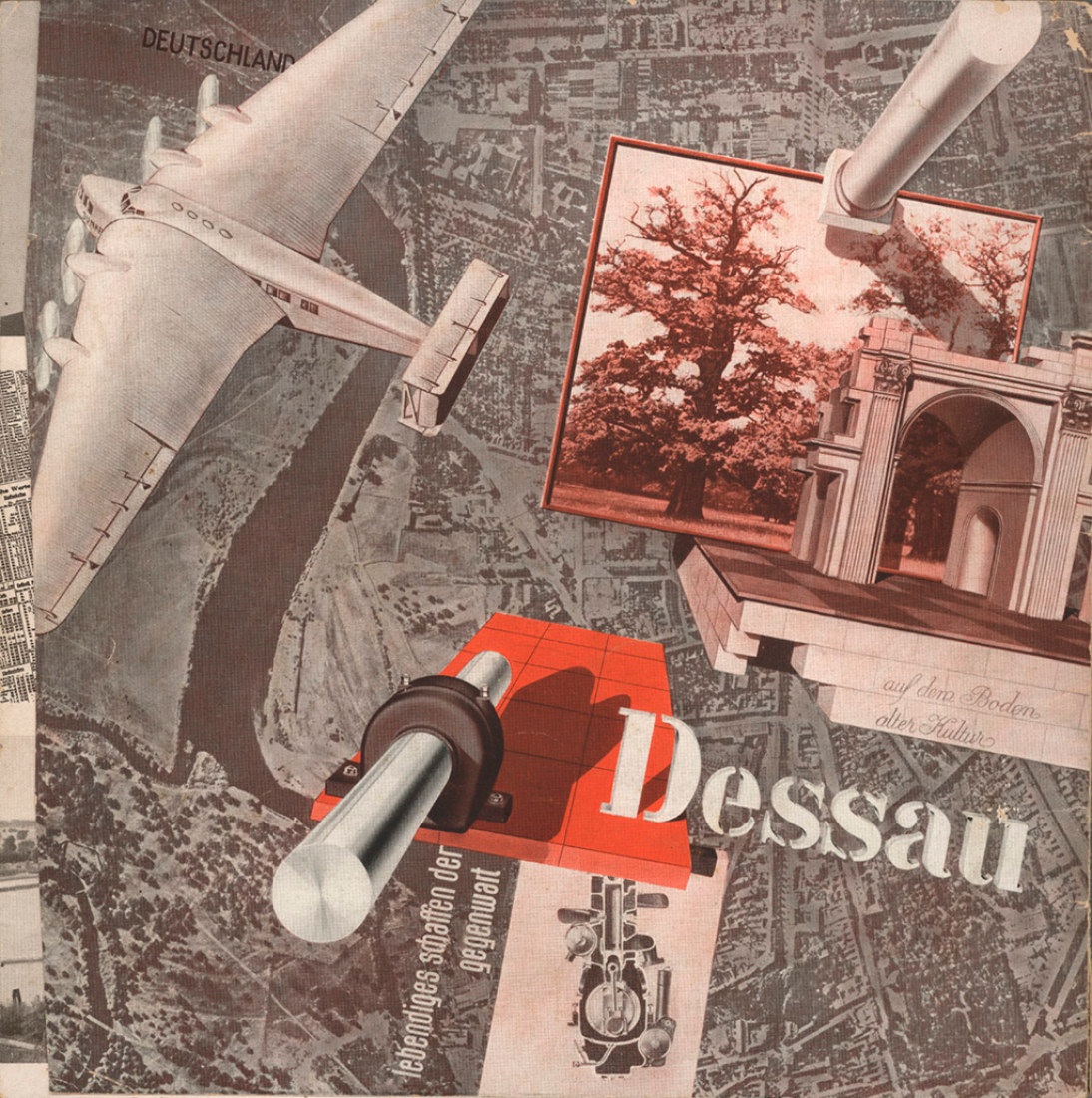 Brochure by Joost Schmidt for the city of Dessau, 1931.