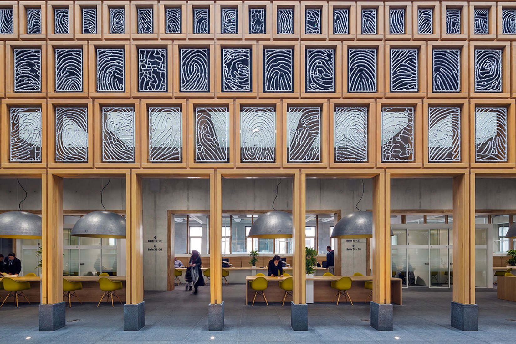 Vista interior Hall. Ayuntamiento de Deventer por Neutelings Riedijk Architecten. Fotografía © Scagliola Brakkee / © Neutelings Riedijk Arquitectos.