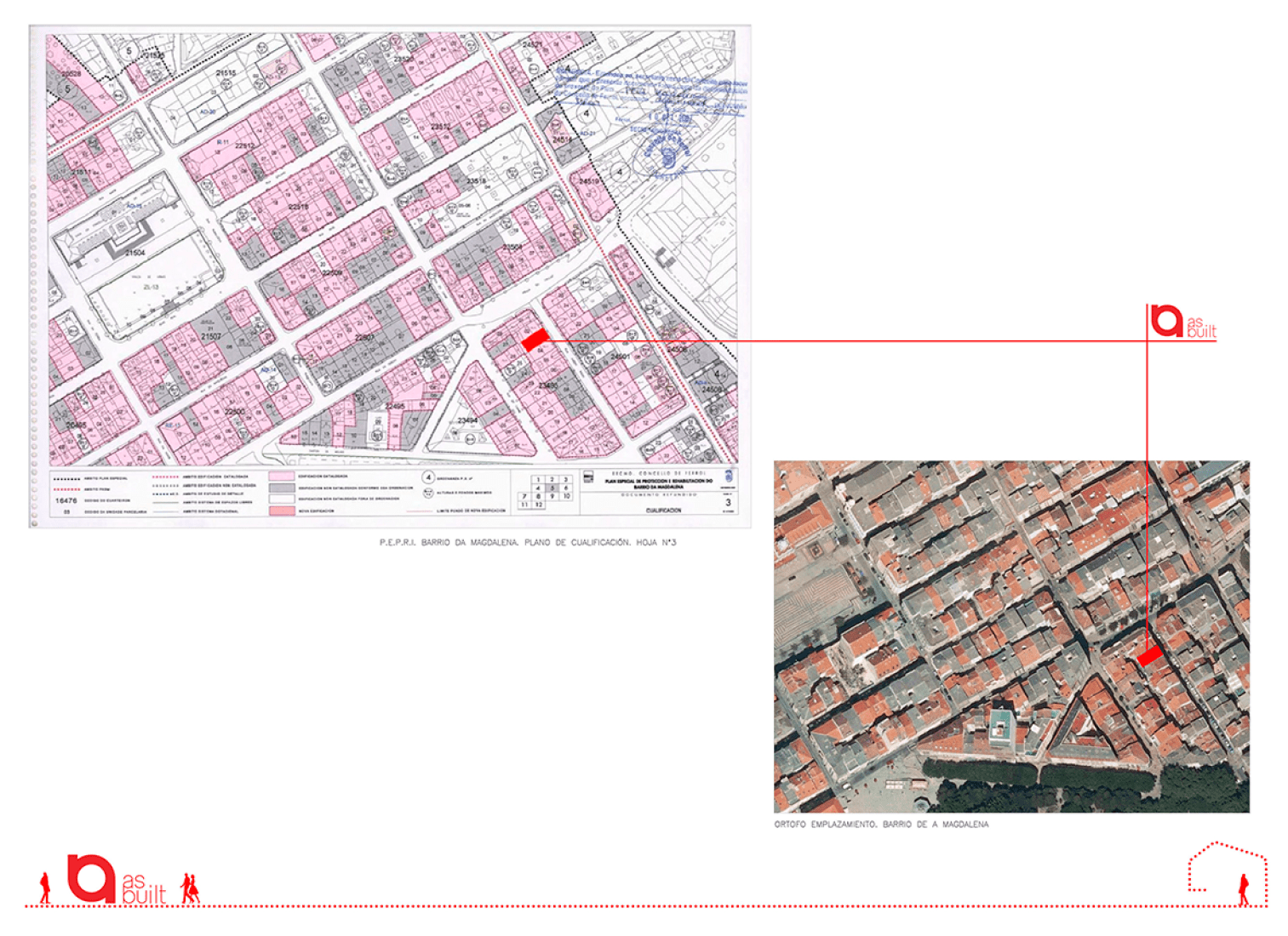 Site plan. Office for Architecture Studio and Coworking space by as-built.