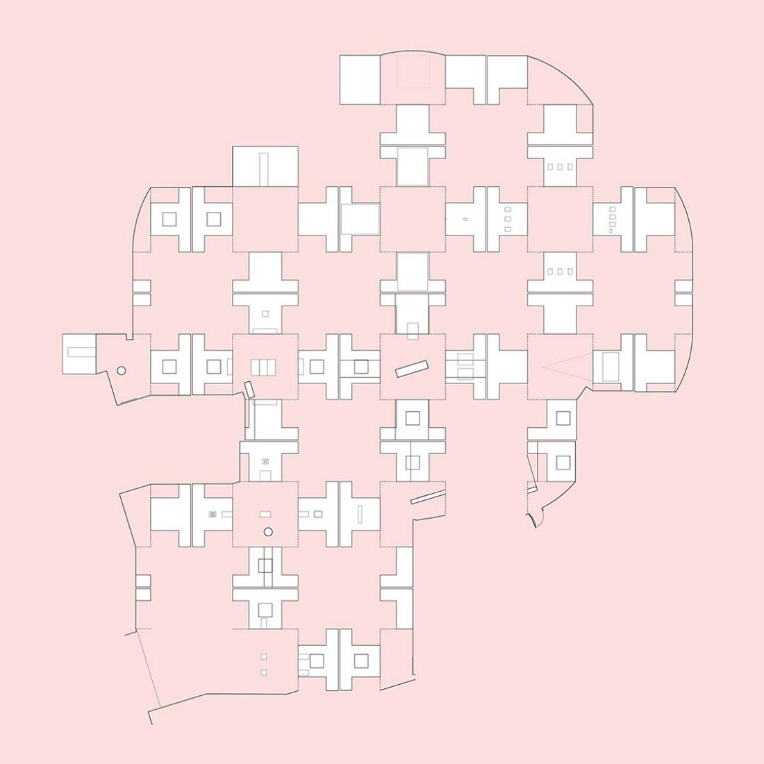 Display System for Species of Spaces by MAIO, 2015-2016, Barcelona Museum of Contemporary Art. Draw © courtesy of MAIO.