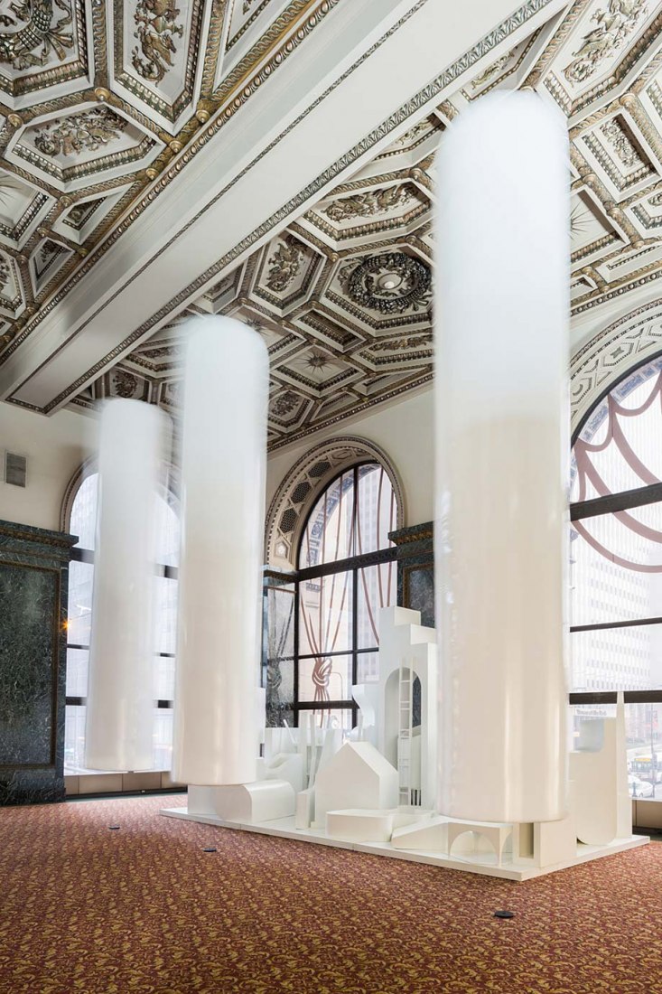 Chicago Architecture Biennal Installation by MAIO, 2015, Chicago. Photography © David Schalliol. Image courtesy of Harvard Graduate School of Design.