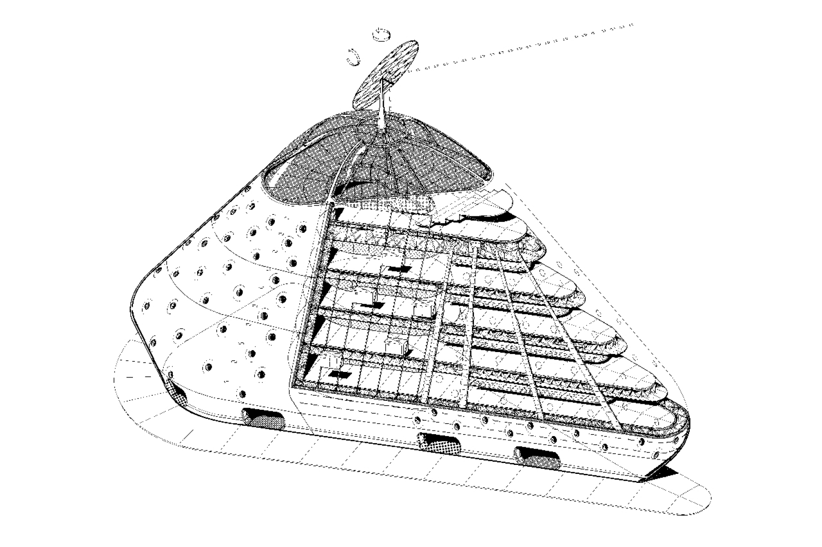 Blob, project  135, year 1985. Image © Jan Kaplický Archive.