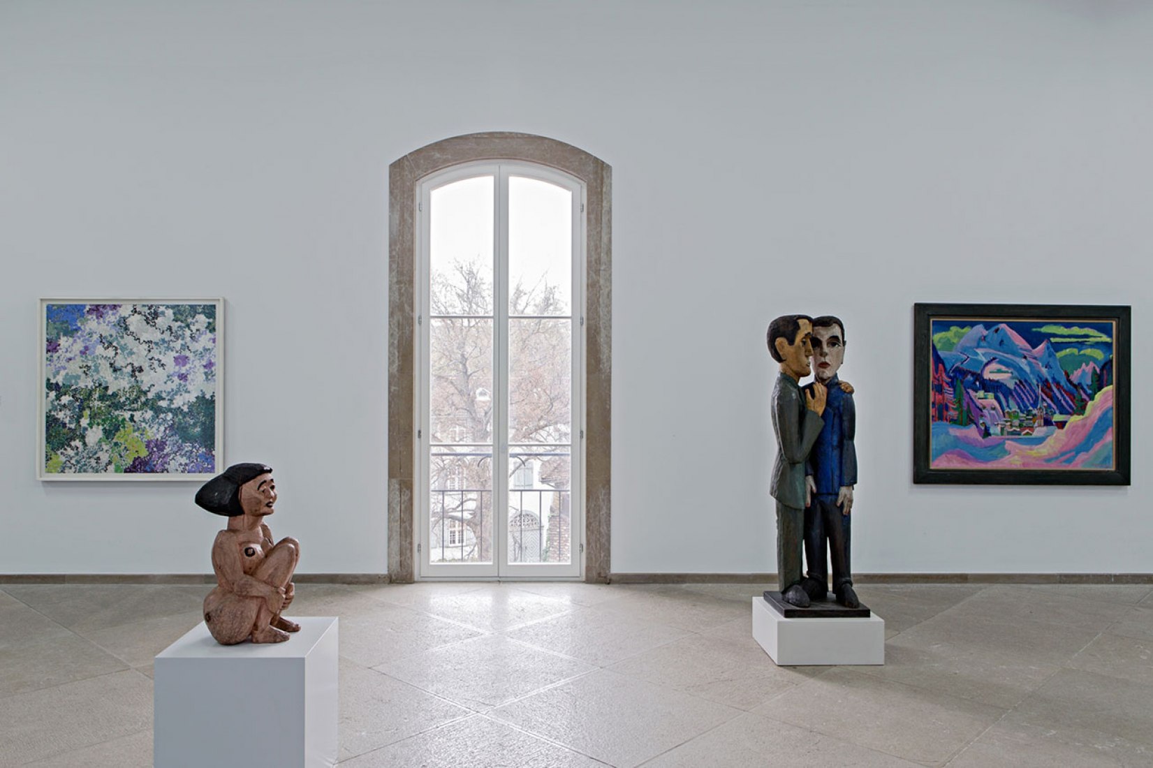 Collection presentation Kunstmuseum Basel | Main Building, 2. Upstairs, with works by Augusto Giacometti, Albert Müller, Ernst Ludwig Kirchner. Photography © Gina Folly.