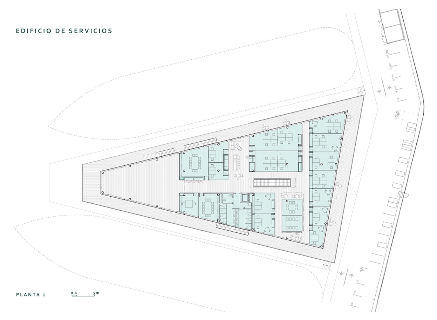 First floor plan. The Gallery by SCOB. 