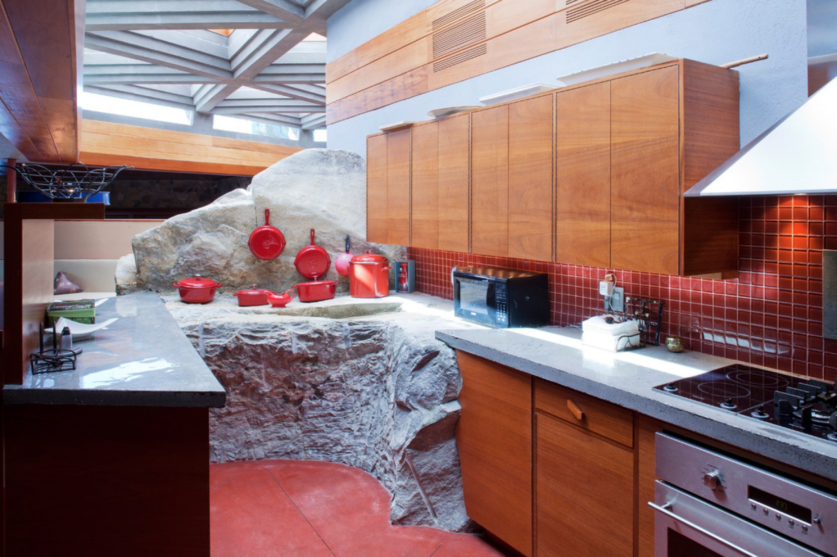 Vista interior. Casa Massaro por Frank Lloyd Wright. Imagen cortesía de Private Islands Online.