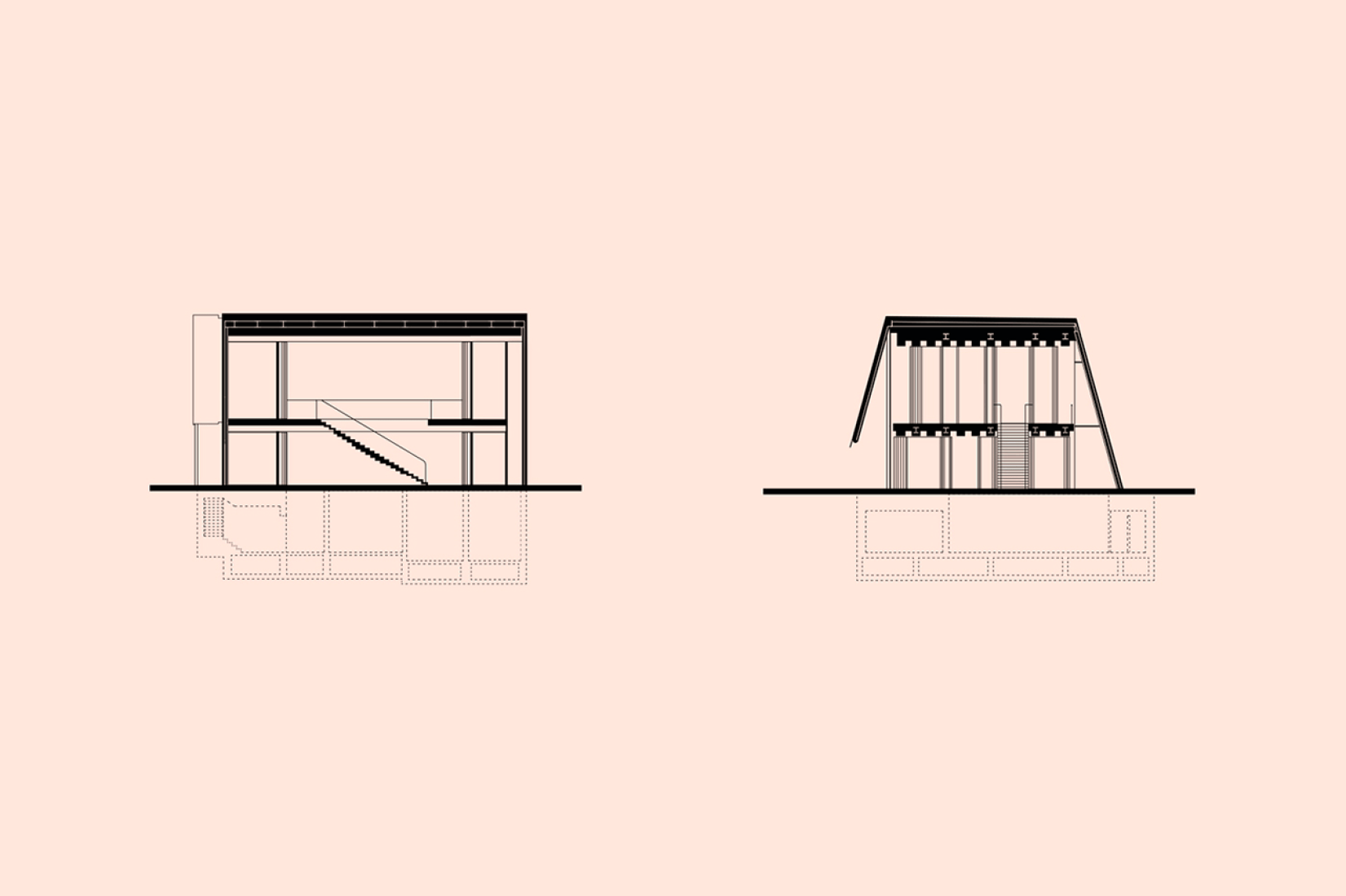 Secciones de proyecto. Miu Miu Aoyama por Herzog & de Meuron. Imagenes cortesía de Miu Miu.