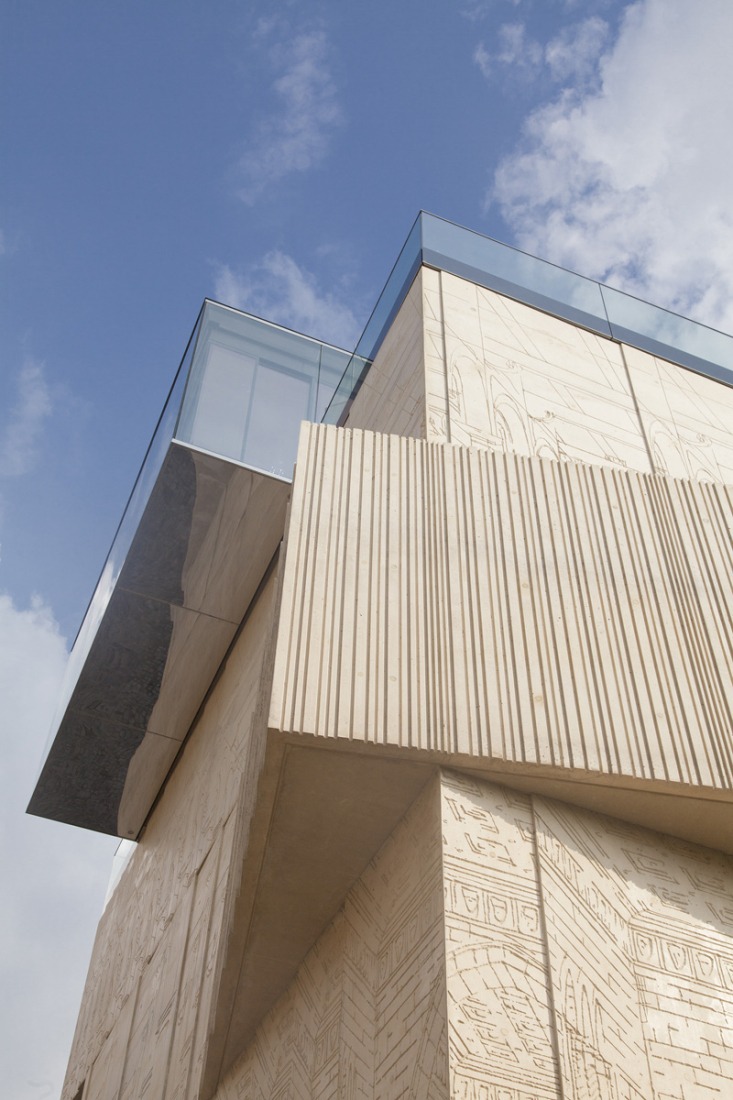 Vista exterior. Detalle de fachada. Fundación Tchoban por SPEECH Tchoban & Kuznetsov. Museo de dibujo arquitectónico. Fotografía ©PatriciaParinejad.