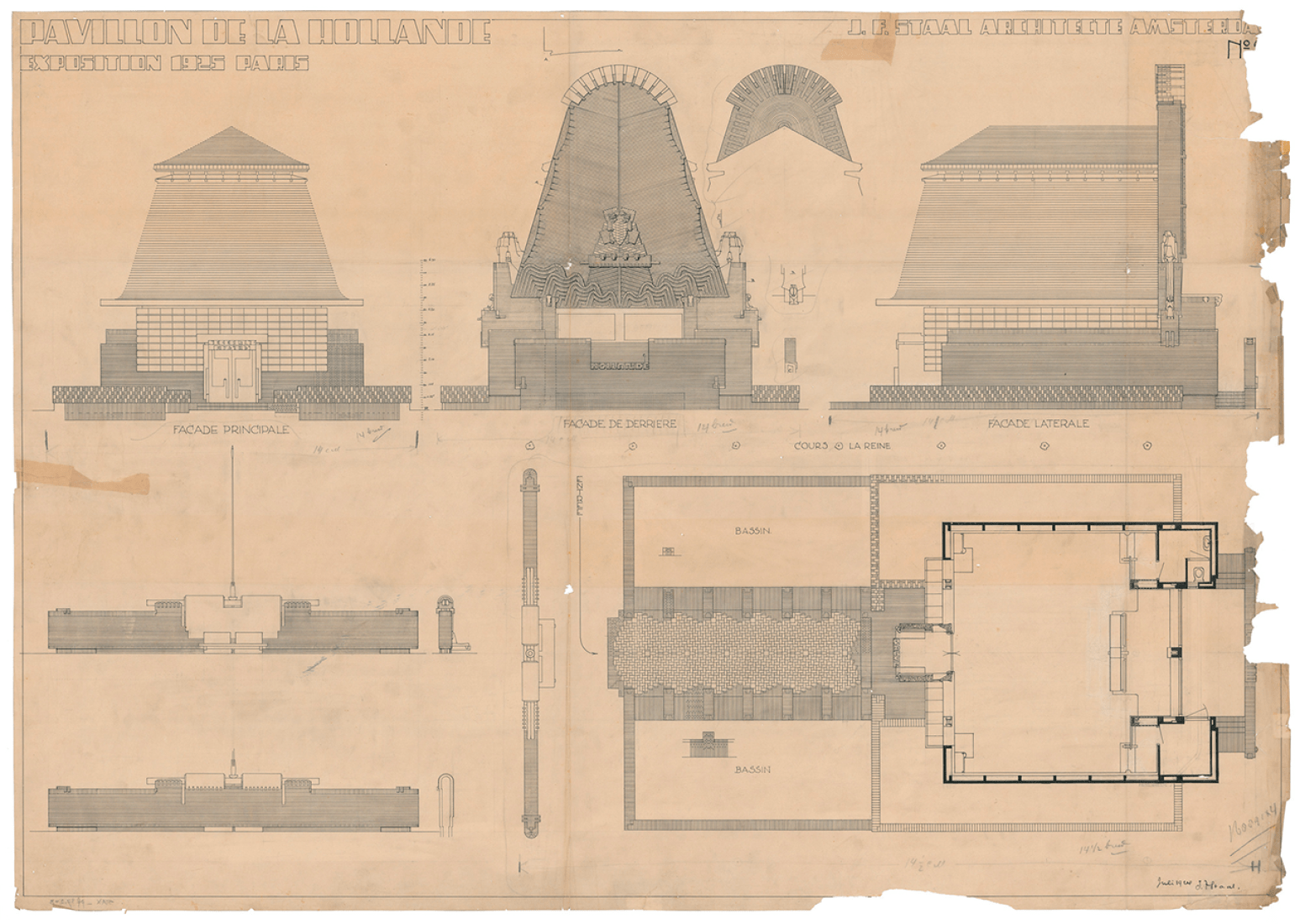 J. F. Staal. Dutch pavilion for the World Expo in Paris, 1925.