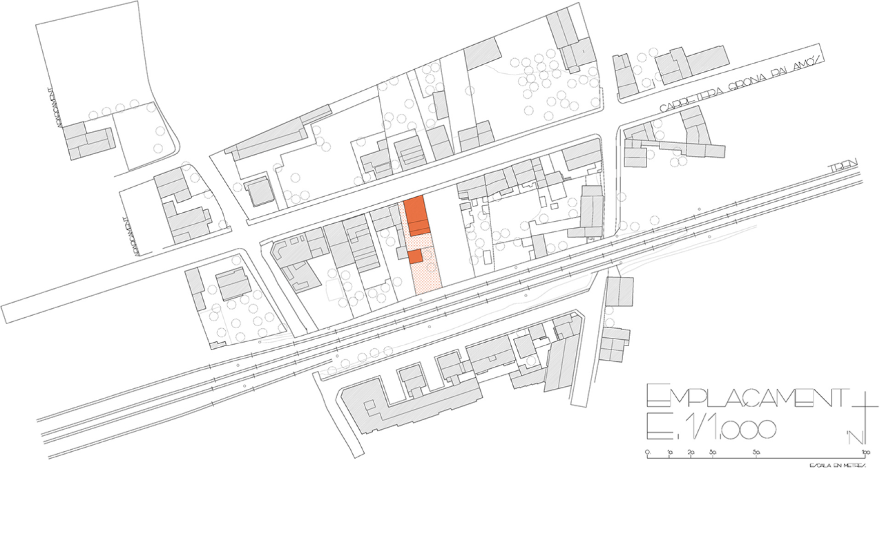 Plano de situación. Carnicería Germans Soler por Pau Sarquella. 