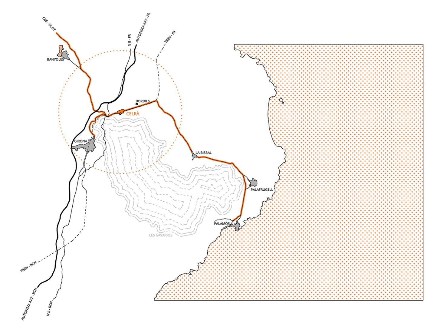 Plano de situación. Carnicería Germans Soler por Pau Sarquella.