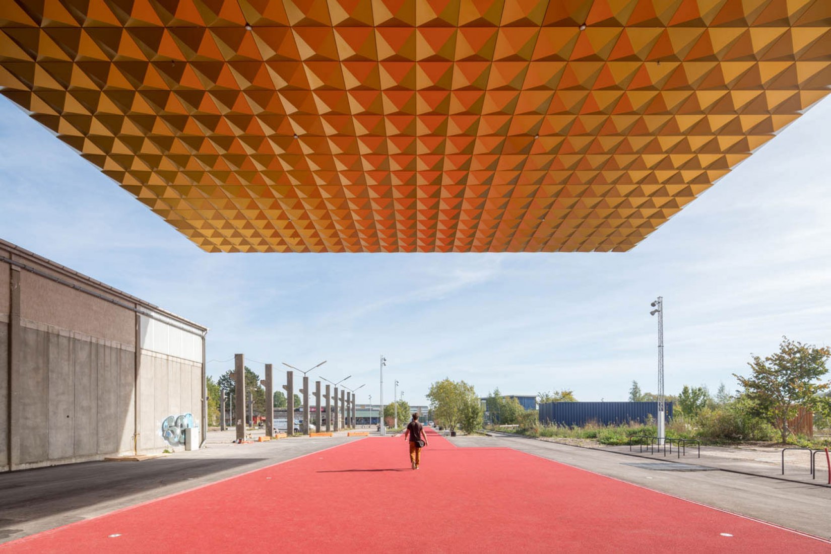 Vista exterior entrada. Nuevo Museo de música Rock por COBE y MVRDV. Fotografía © Ossip.