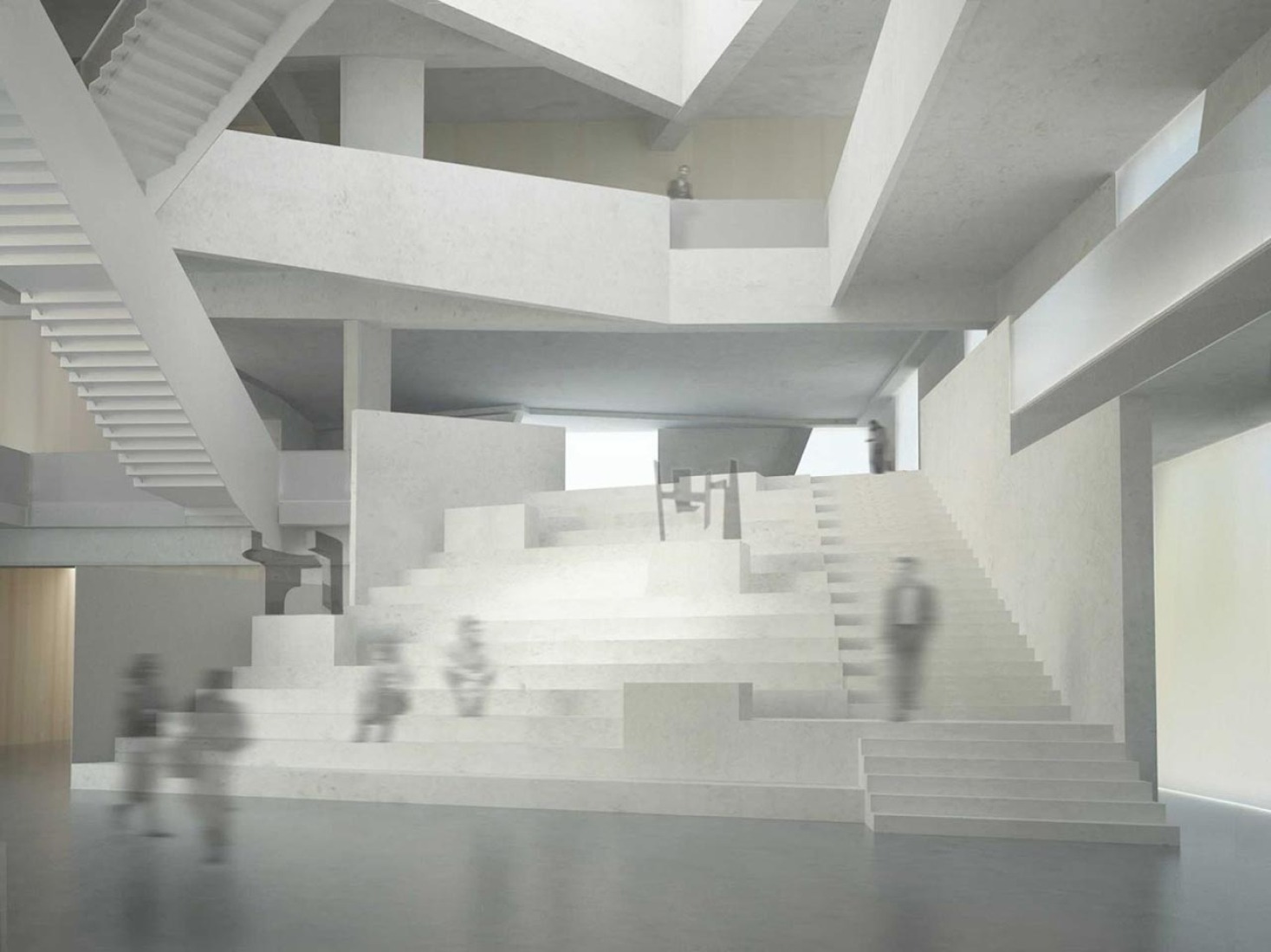 Glassell School of Art Lobby. Rendering courtesy of Steven Holl Architects. 