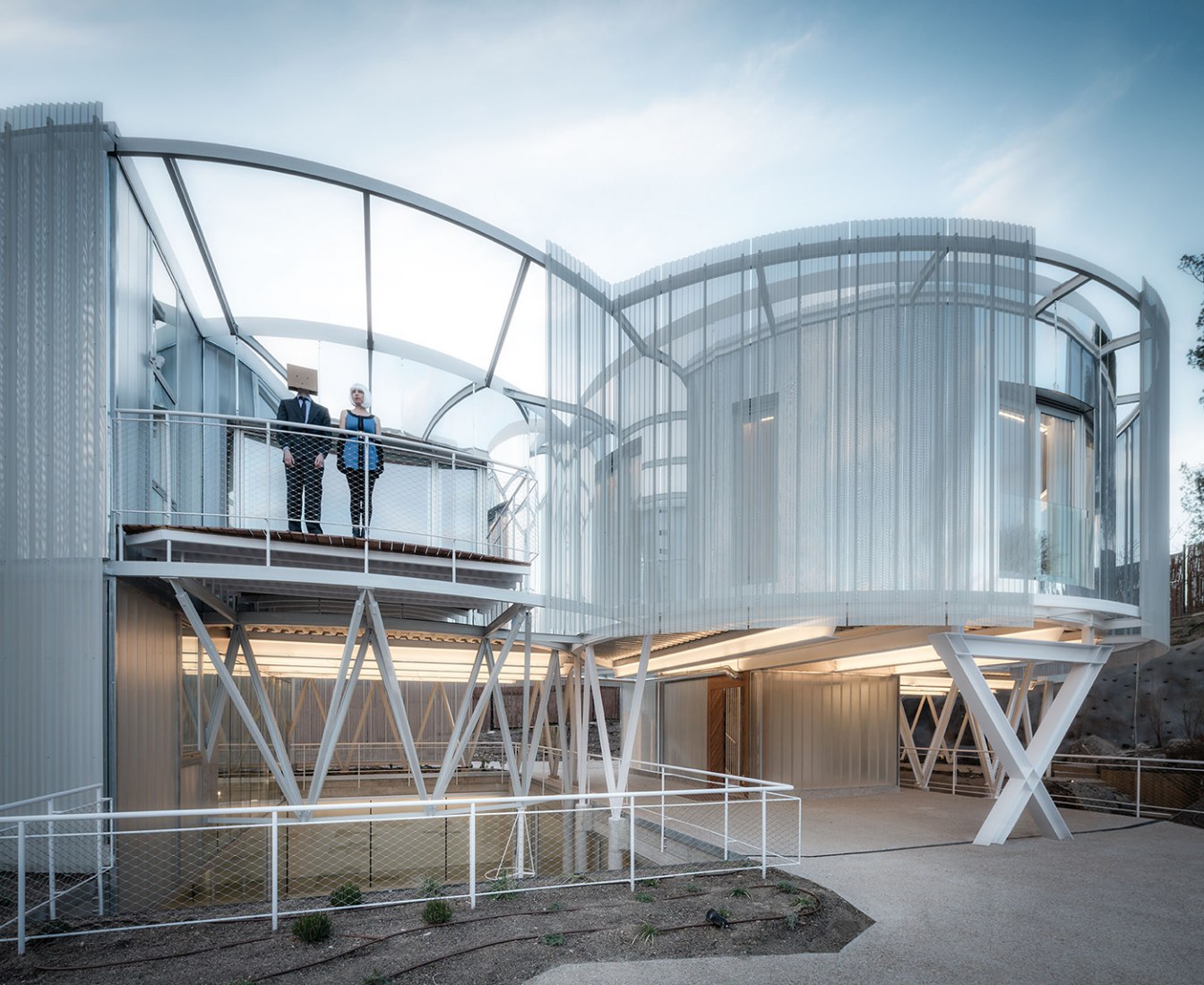 Exterior view balcony. Toboggan House by Z4Z4. Photography courtesy of Imagen Subliminal © Miguel de Guzmán y Rocío Romero.