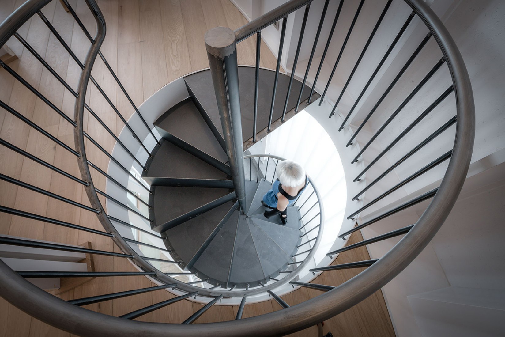 Inside view spiral. Toboggan House by Z4Z4. Photography courtesy of Imagen Subliminal © Miguel de Guzmán y Rocío Romero.