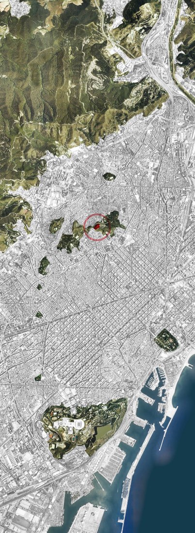 Location floor plan. Turó de la Rovira by AAUP + JDVDP. 