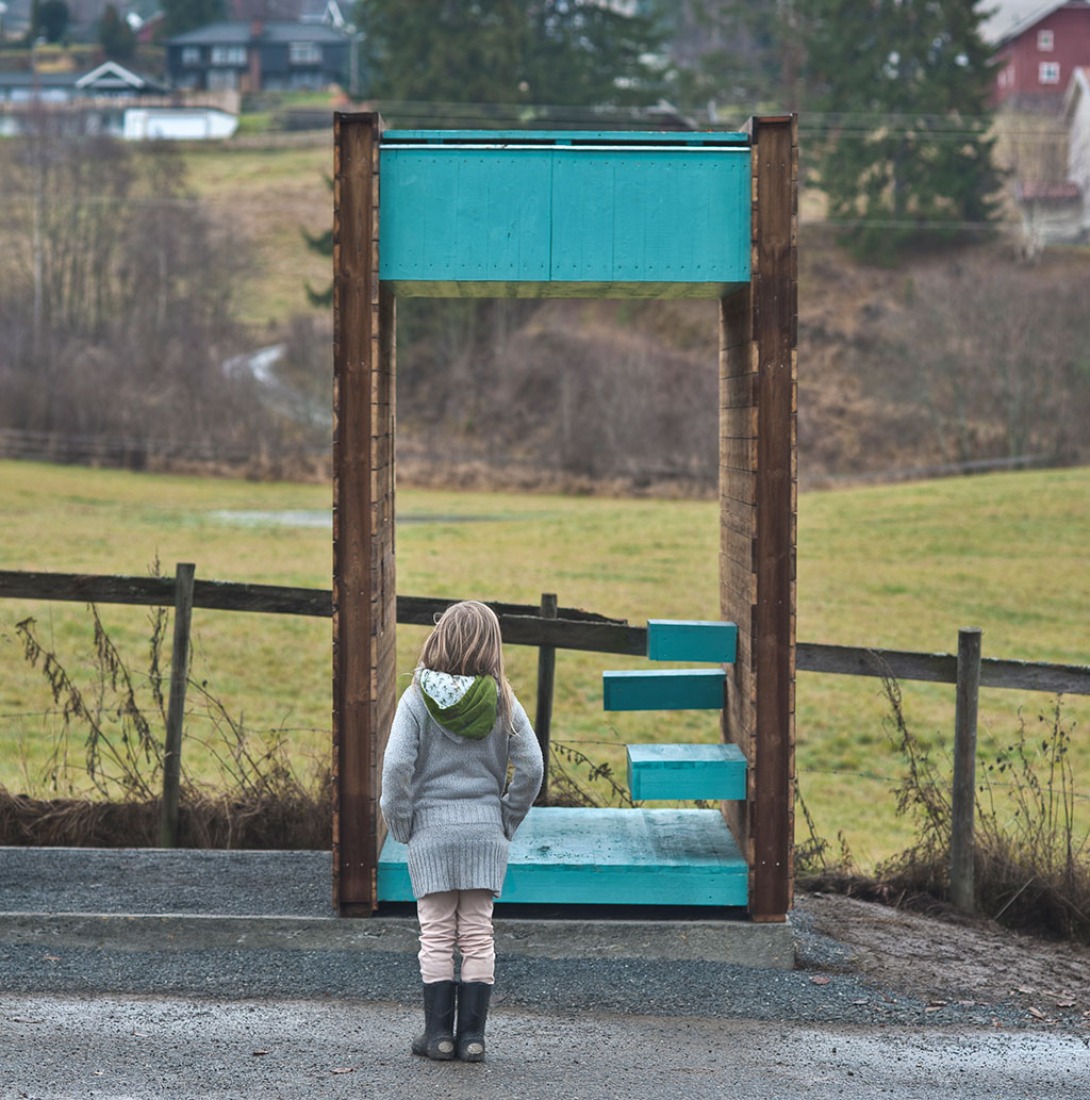 Barnetraakk, 2013, Pilot project: Meeting point in Norway by TYIN tegnestue. Photography © Pasi Aalto.